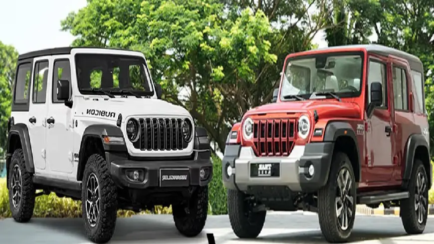 5-Door Mahindra Thar Roxx vs Jeep Wrangler: Ultimate Off-Road Showdown!